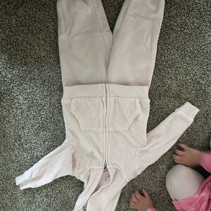 Juicy Couture Light Pink Hooded Jumpsuit